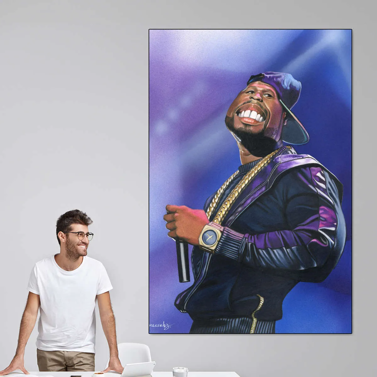 50 Cent Wall Art