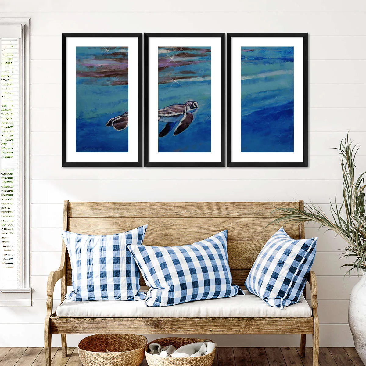 A Baby Sea Turtle Wall Art