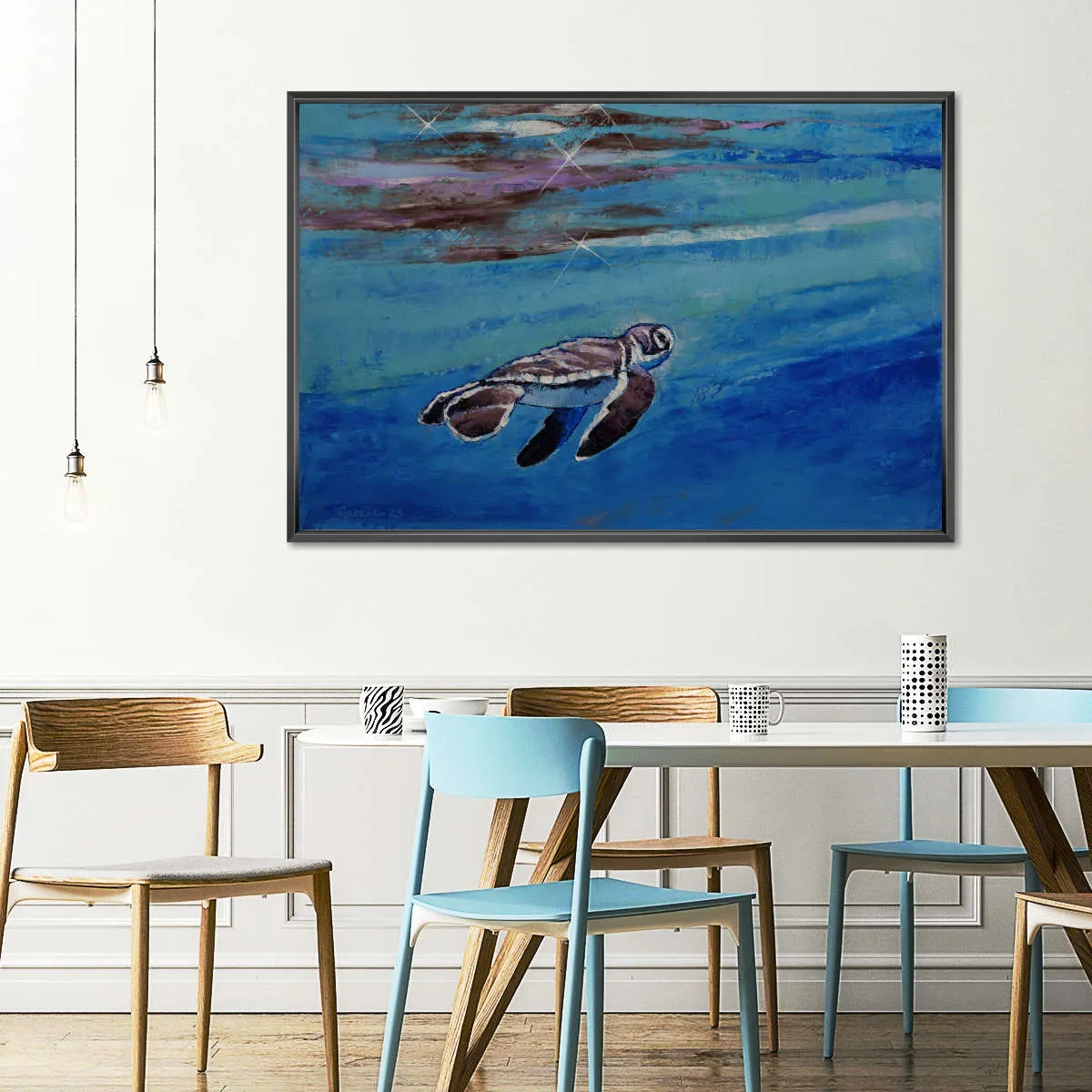 A Baby Sea Turtle Wall Art