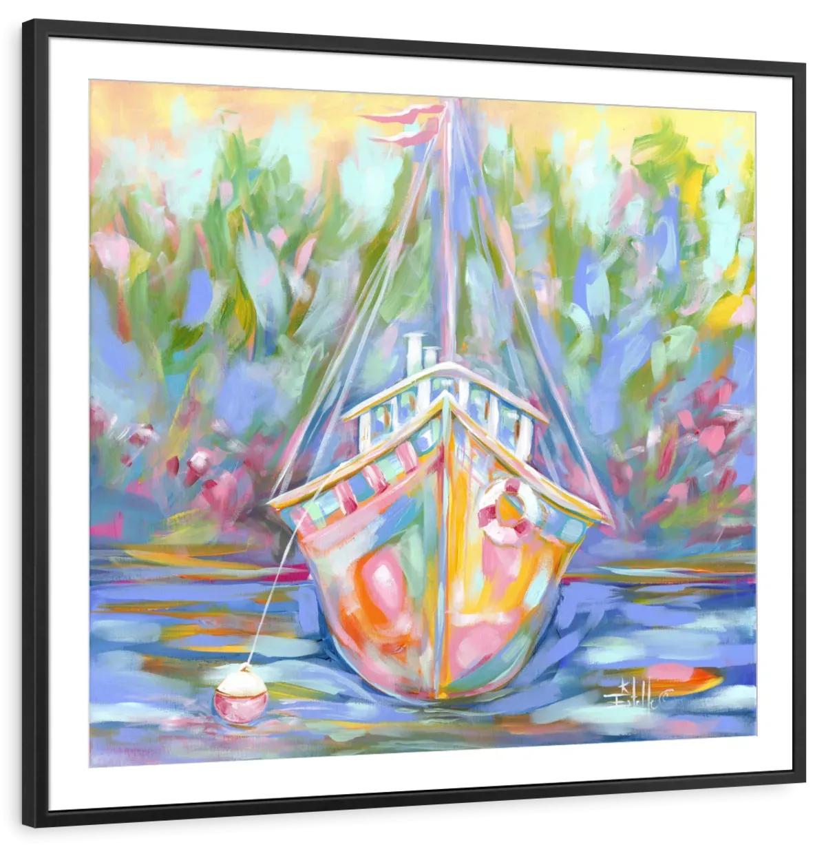 A Boat In Waiting Wall Art