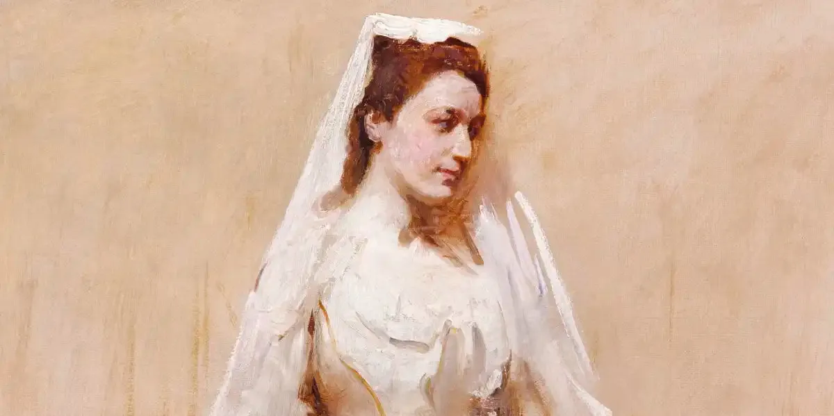 A Bride 1895 Wall Art