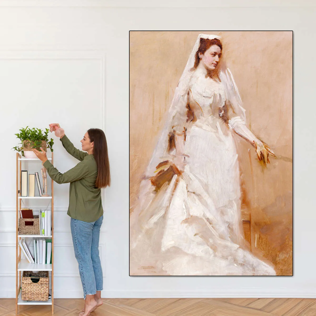 A Bride 1895 Wall Art