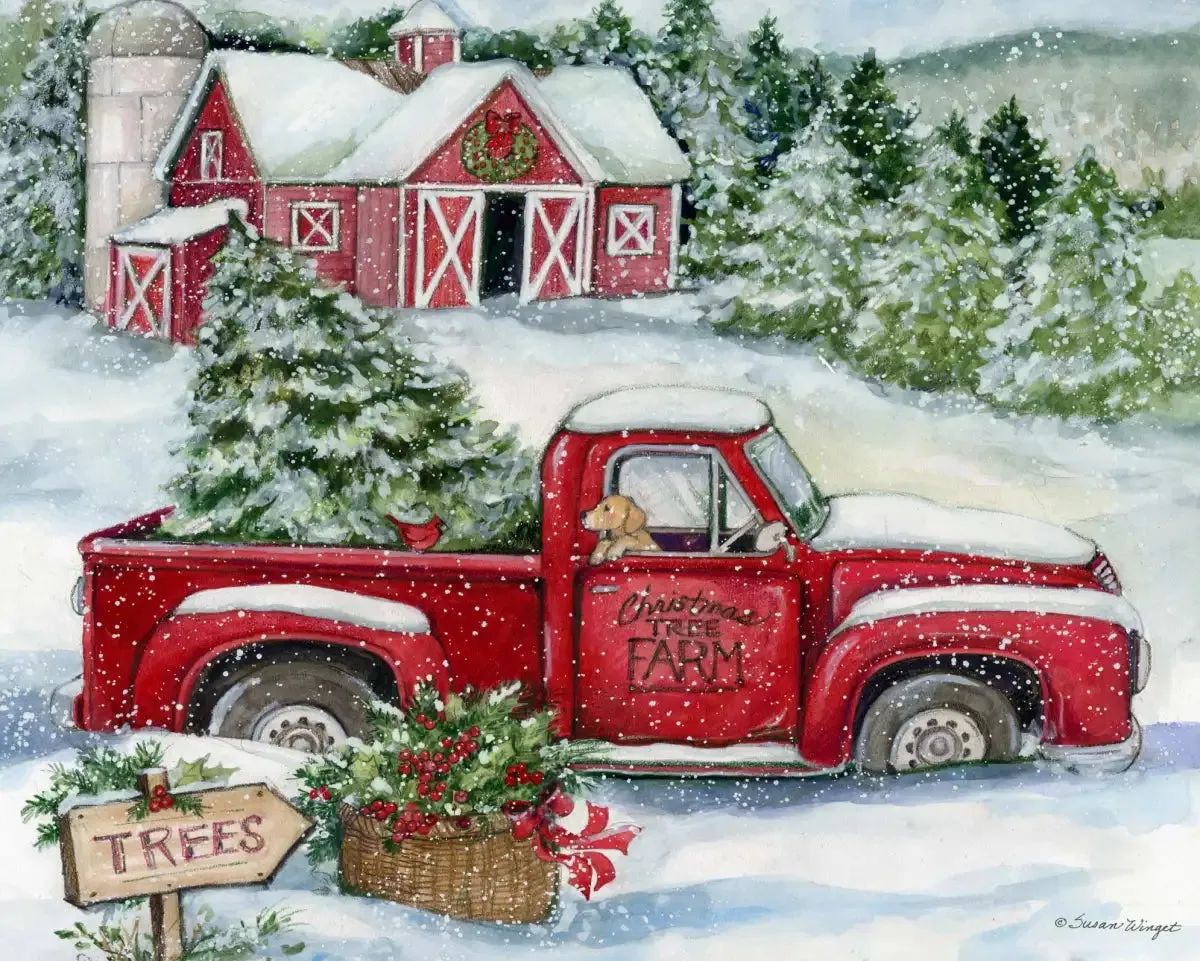 A Christmas Tree Farm Wall Art