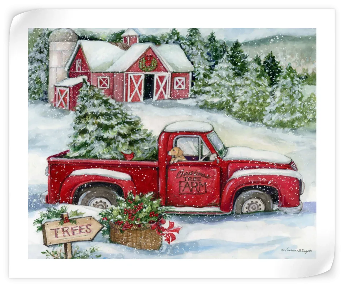 A Christmas Tree Farm Wall Art