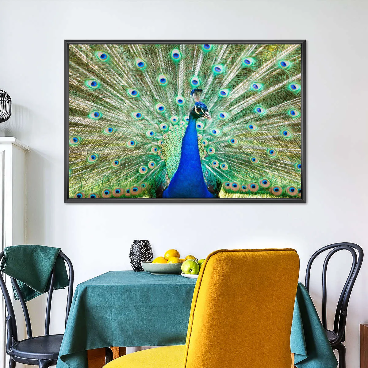 A Colorful Peacock Wall Art