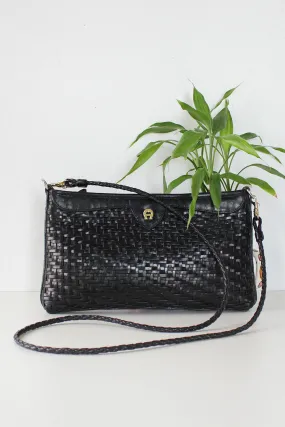 Aigner Woven Crossbody Bag