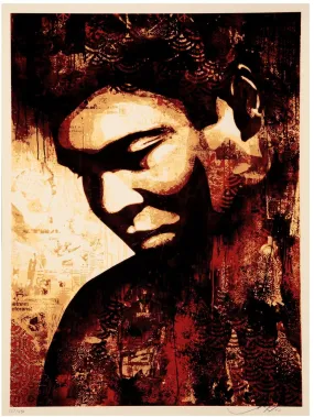 Ali Canvas Silkscreen Print by Shepard Fairey- OBEY