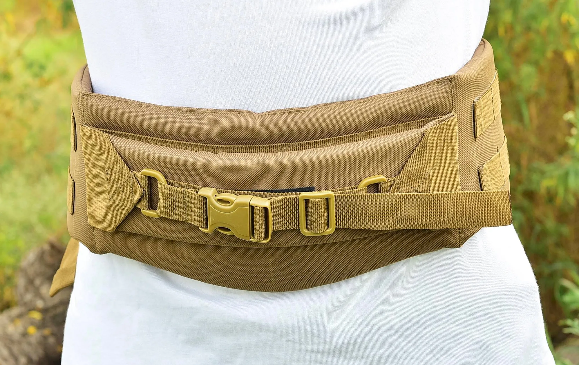 A.L.I.C.E Kidney Pad Belt Alice with Strap Belt-Tactical Belt-Hip Belt- Framed Rucksack LC-2-ALICE Pack Coyote Brown Carry Hold 220 Lb's