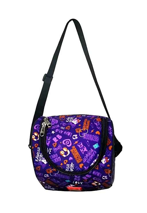 Alpha Nemesis Canvas 19 cms Purple Lunch Bag