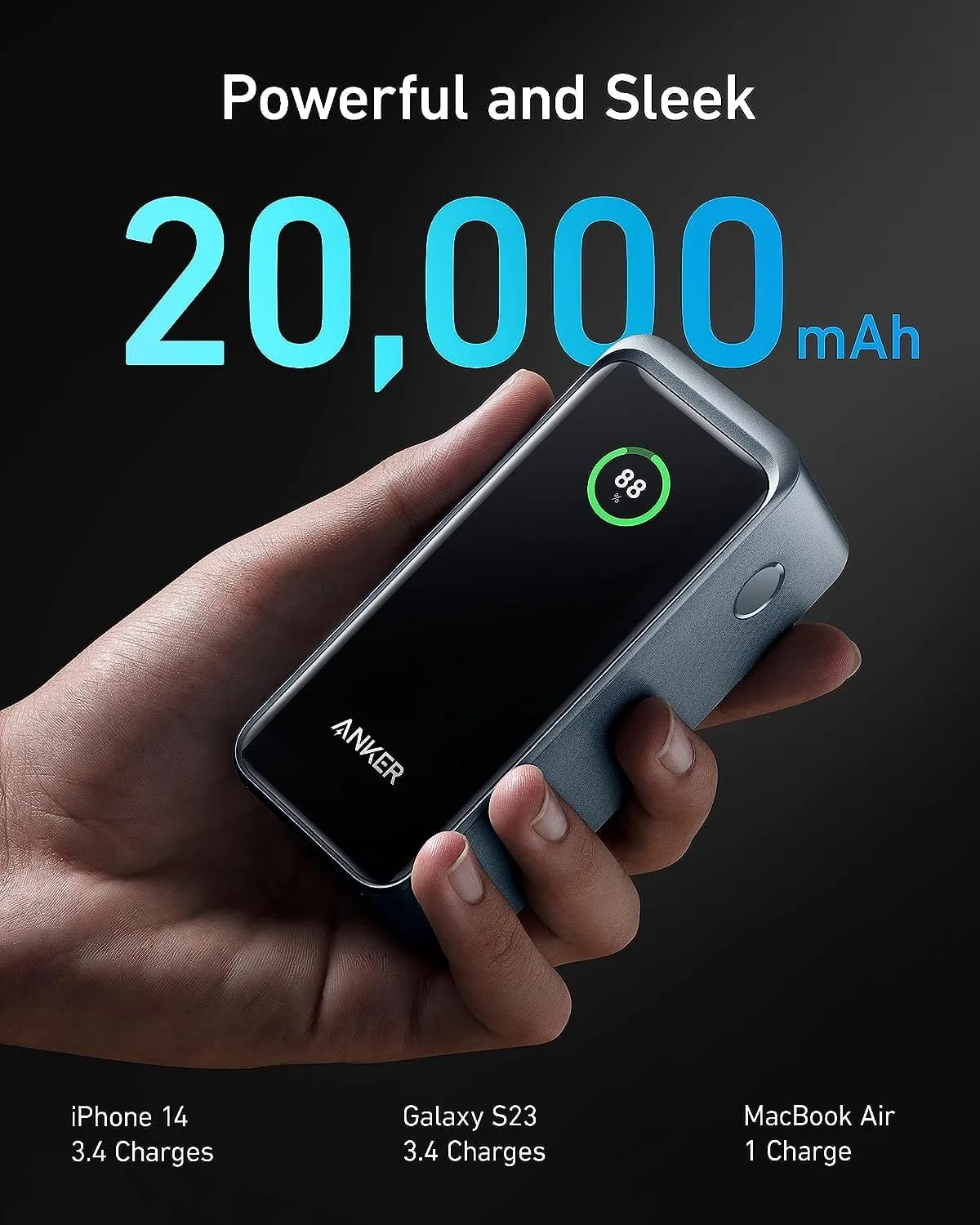 Anker 735 Prime 20,000mAh Power Bank (200W) - A1336