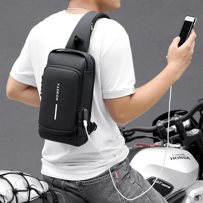 Anti-theft USB Charging Crossbody Bag