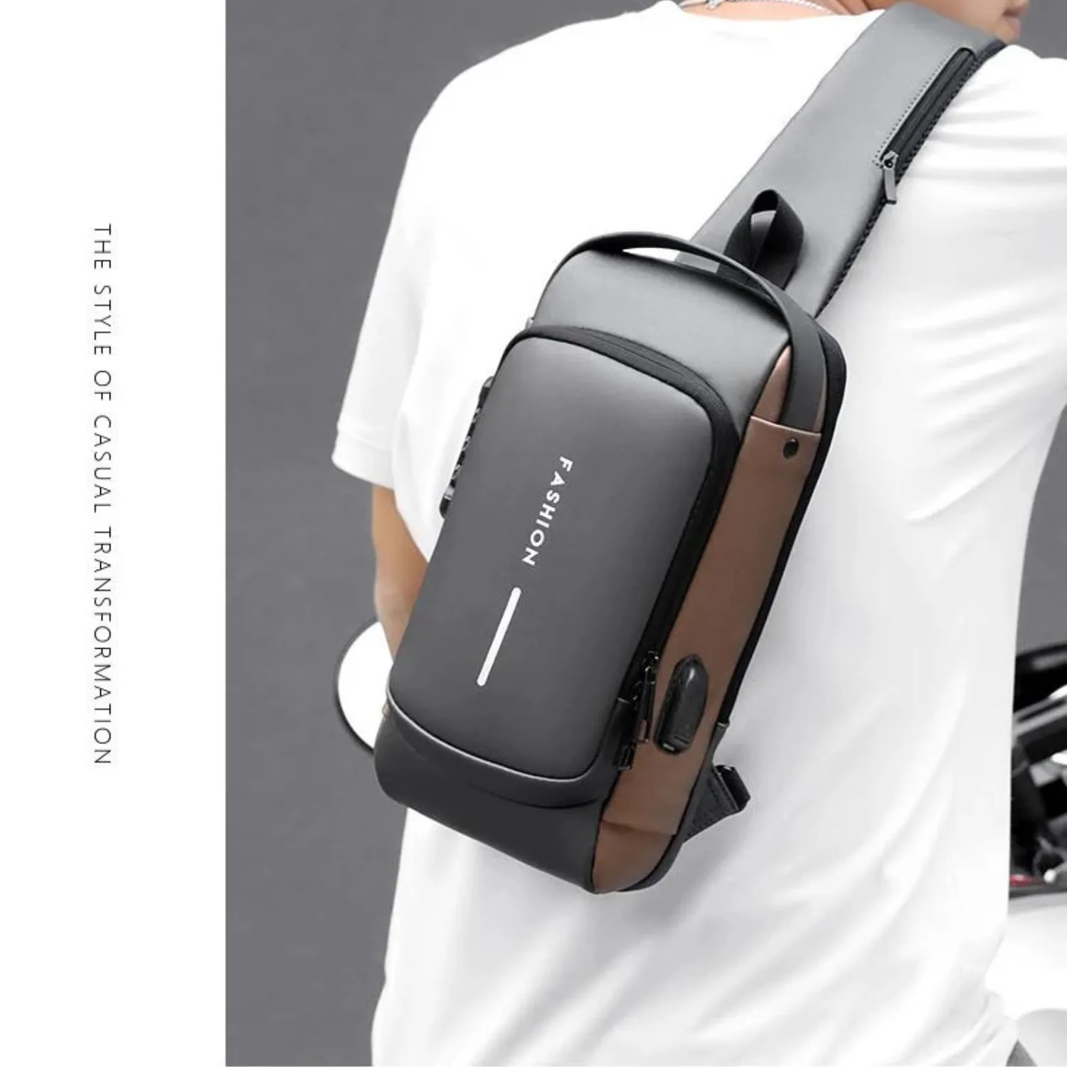 Anti-theft USB Charging Crossbody Bag