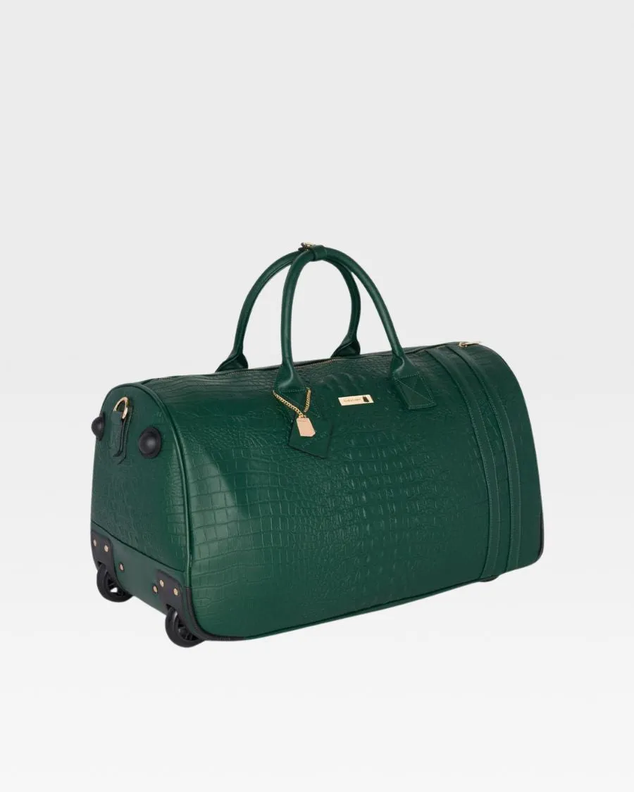 Apollo 2 Rolling Duffle Bag in Emerald Green