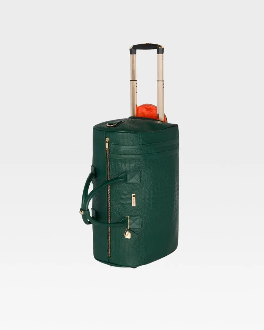 Apollo 2 Rolling Duffle Bag in Emerald Green