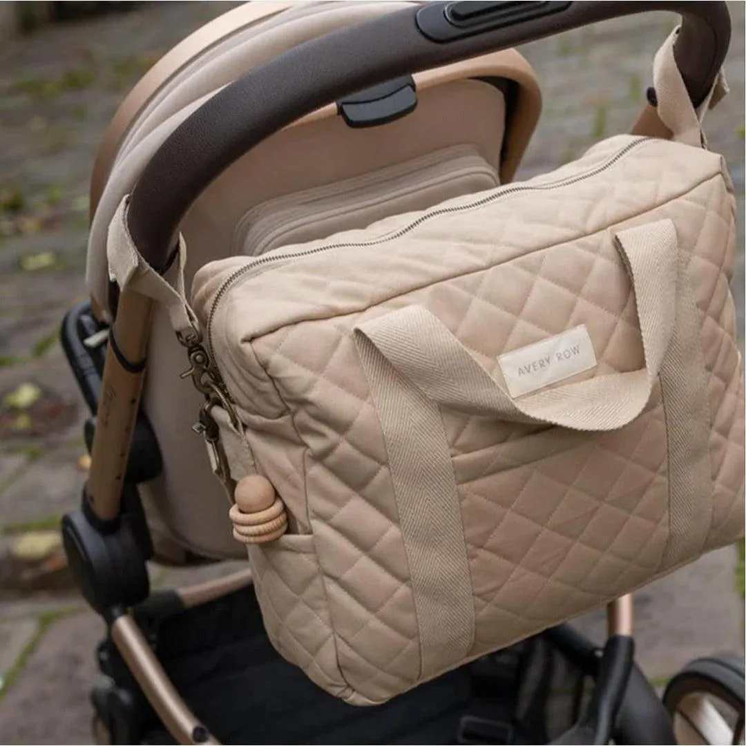 Avery Row Baby Changing Bag - Natural