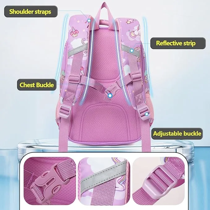 BACKPACK FOR BOYS & GIRLS STYLISH DURABLE WATER RESISTANT BACKPACK SHOULDER SCHOOL BAGS FOR KIDS