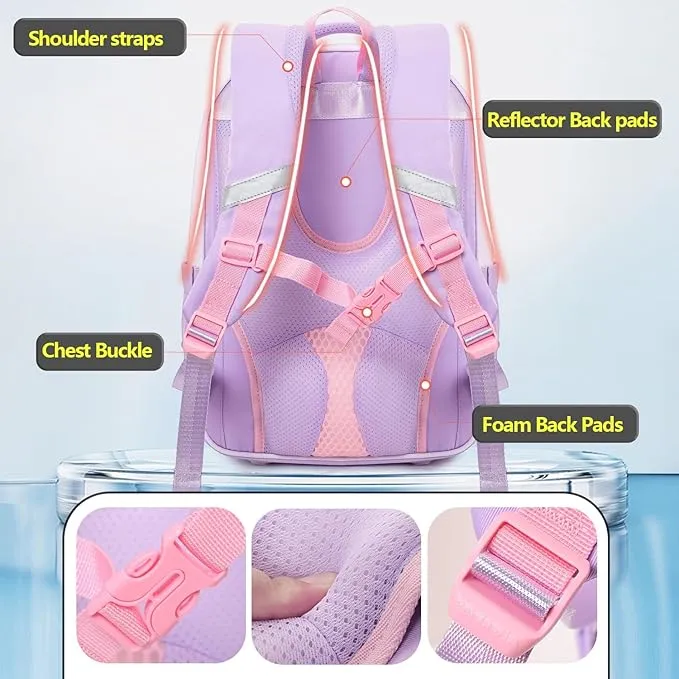 BACKPACK FOR BOYS & GIRLS STYLISH DURABLE WATER RESISTANT BACKPACK SHOULDER SCHOOL BAGS FOR KIDS