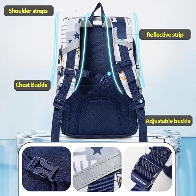 BACKPACK FOR BOYS & GIRLS STYLISH DURABLE WATER RESISTANT BACKPACK SHOULDER SCHOOL BAGS FOR KIDS