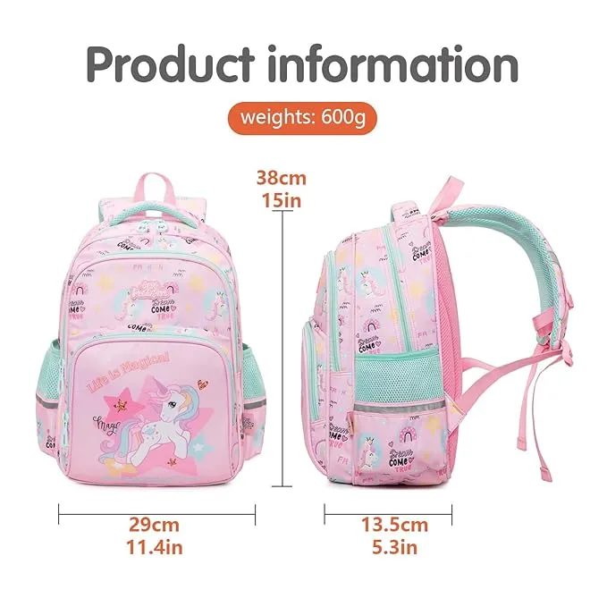 BACKPACK FOR BOYS & GIRLS STYLISH DURABLE WATER RESISTANT BACKPACK SHOULDER SCHOOL BAGS FOR KIDS