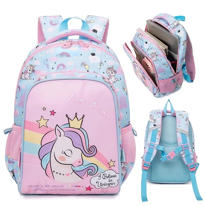 BACKPACK FOR BOYS & GIRLS STYLISH DURABLE WATER RESISTANT BACKPACK SHOULDER SCHOOL BAGS FOR KIDS