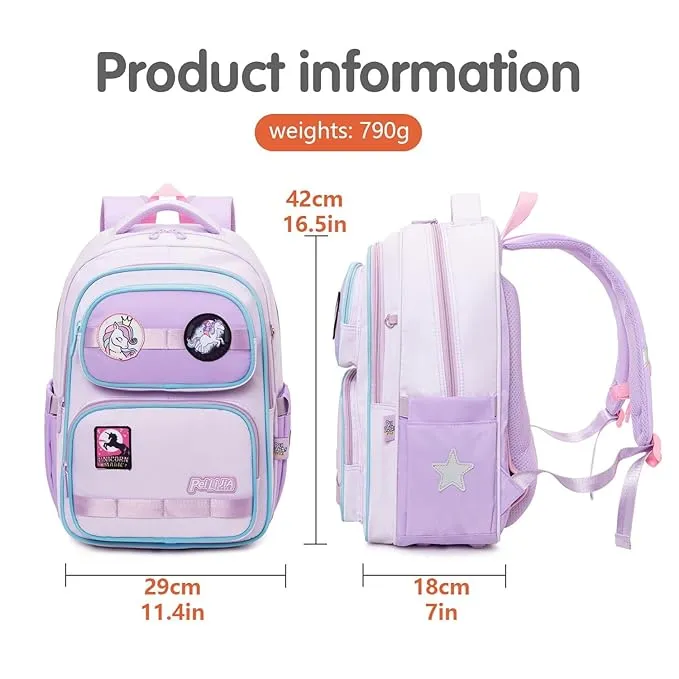 BACKPACK FOR BOYS & GIRLS STYLISH DURABLE WATER RESISTANT BACKPACK SHOULDER SCHOOL BAGS FOR KIDS