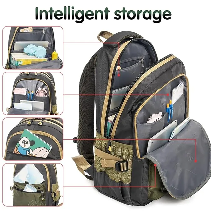 BACKPACK FOR BOYS & GIRLS STYLISH DURABLE WATER RESISTANT BACKPACK SHOULDER SCHOOL BAGS FOR KIDS