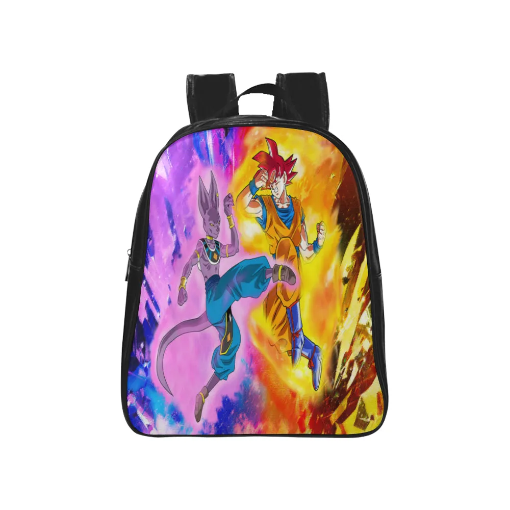 BEERUS VS GOKU School Backpack (Medium)