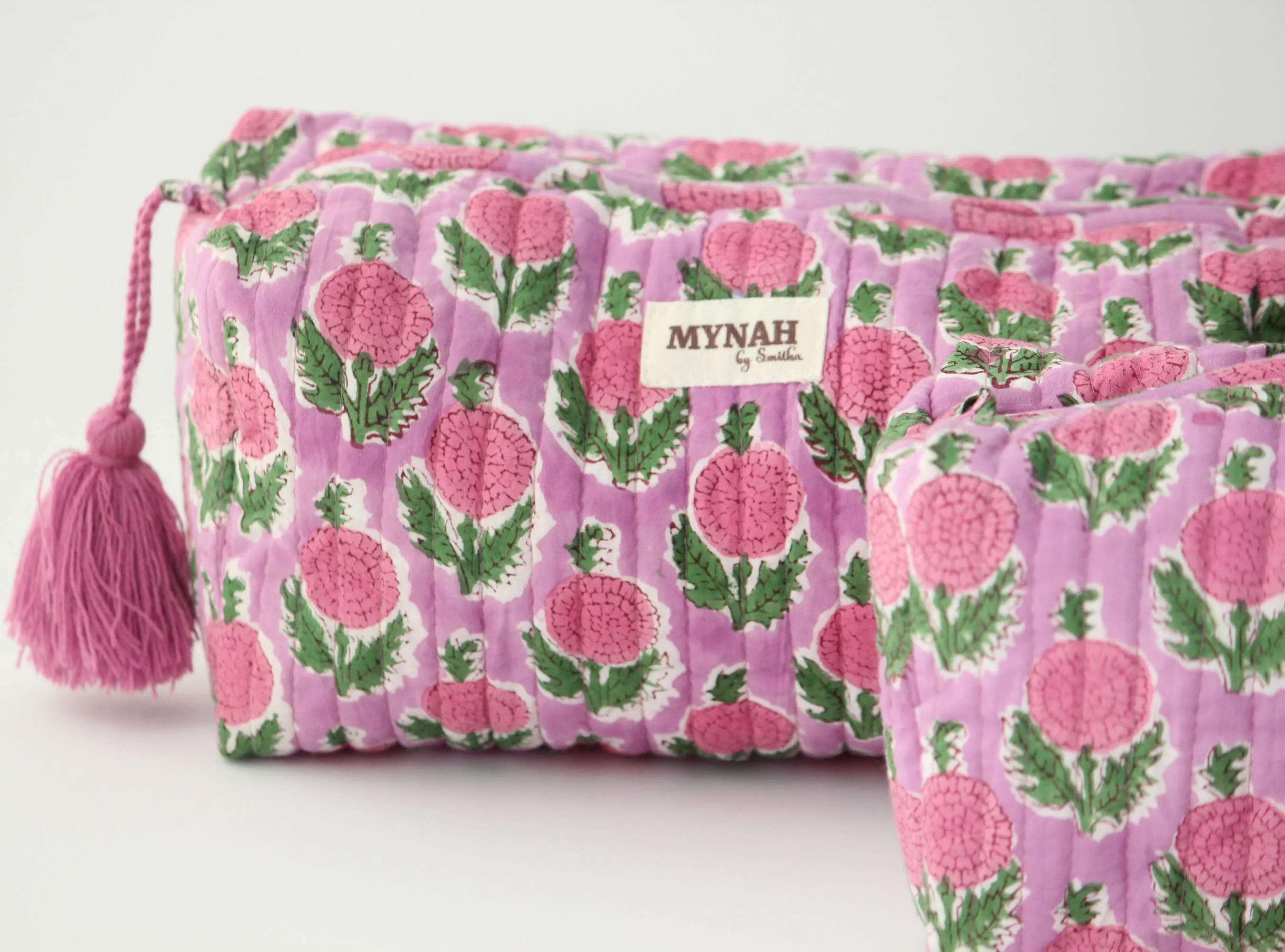 Berry Smoothie Floral Organizer Bag