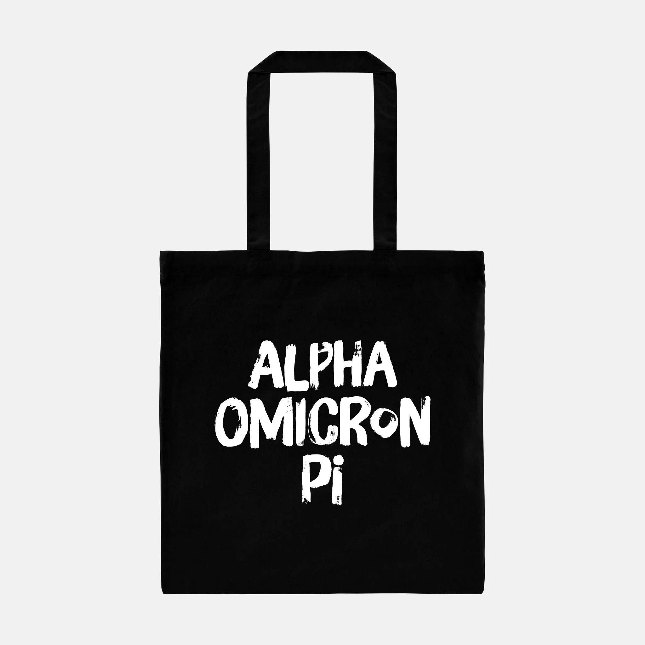 Black and White Greek Tote