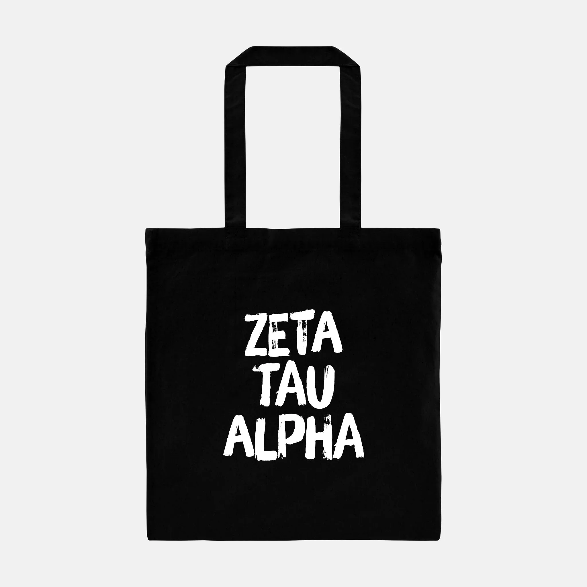 Black and White Greek Tote