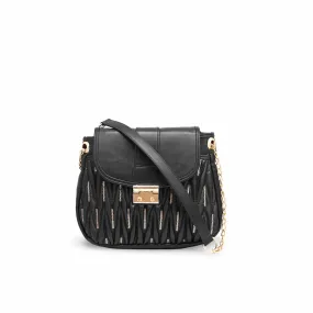 Black Formal Shoulder Bag P55601