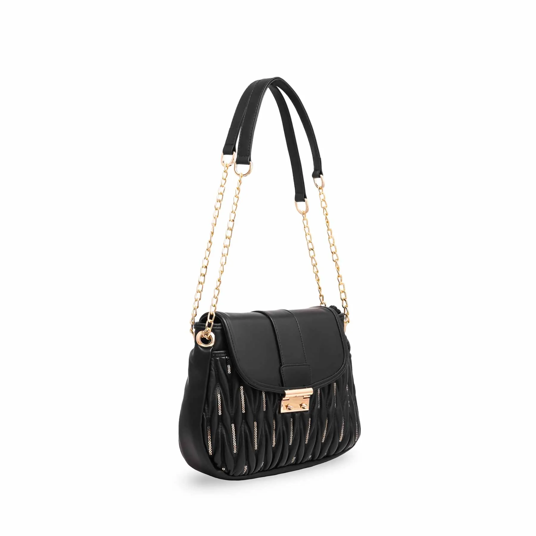 Black Formal Shoulder Bag P55601