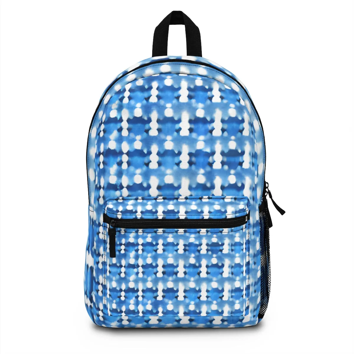 Blue and White Pattern Backpack: Stylish and Functional