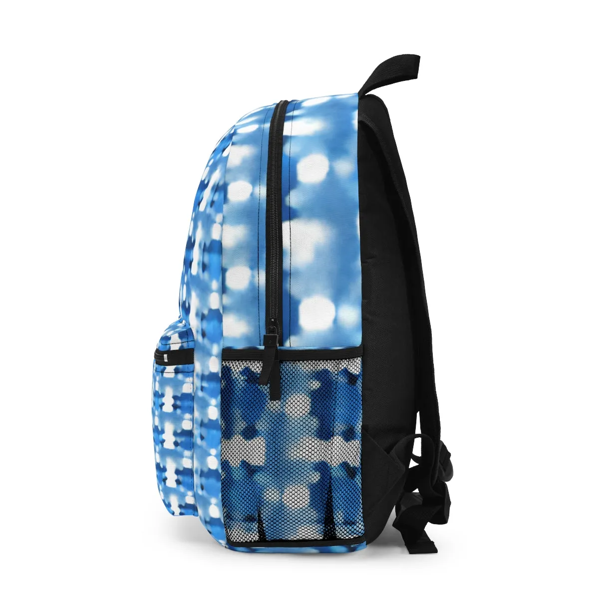 Blue and White Pattern Backpack: Stylish and Functional