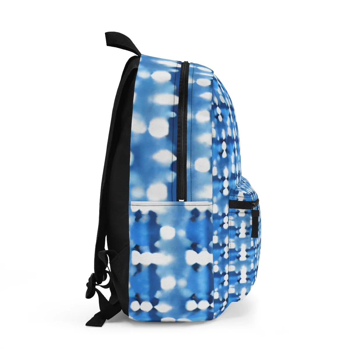 Blue and White Pattern Backpack: Stylish and Functional