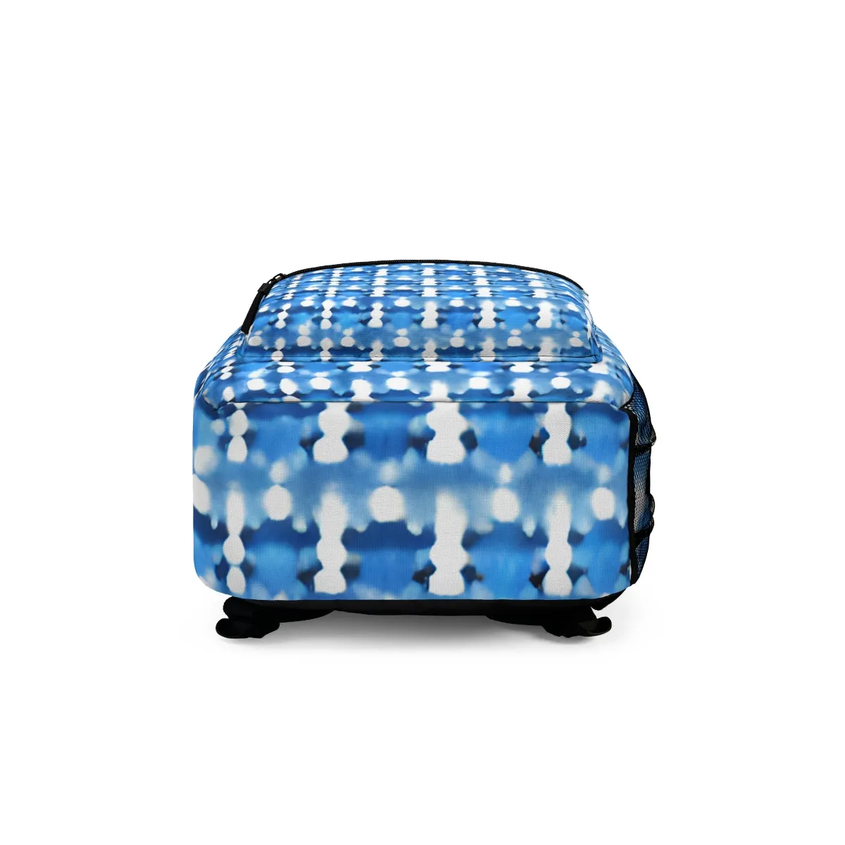 Blue and White Pattern Backpack: Stylish and Functional