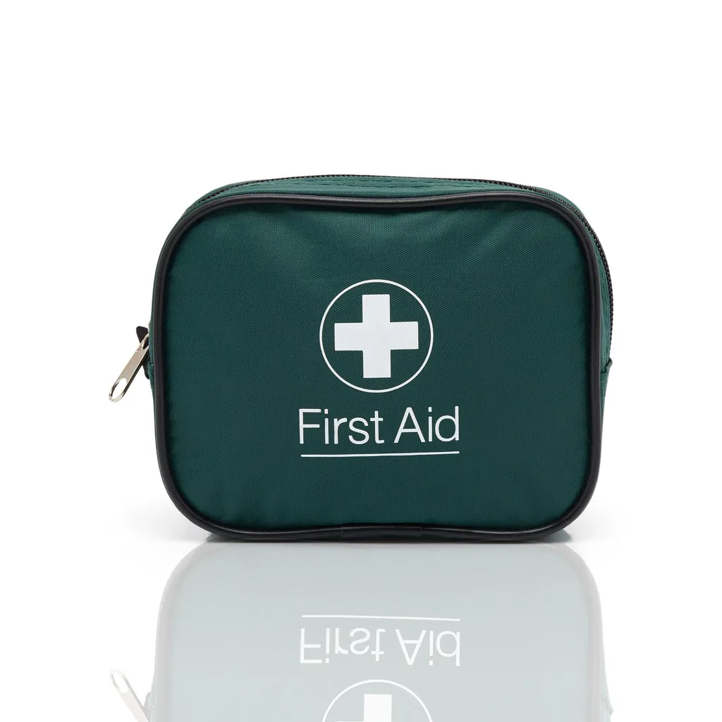 Blue Dot One Person HSE Travel First Aid Kit in Green Bag