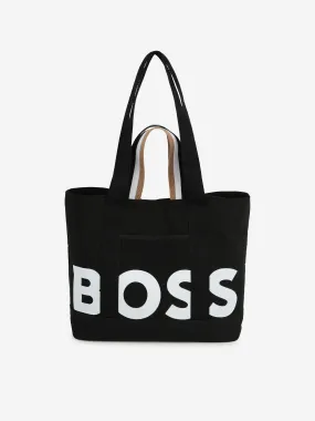 BOSS Girls Logo Tote Bag in Black (34cm)