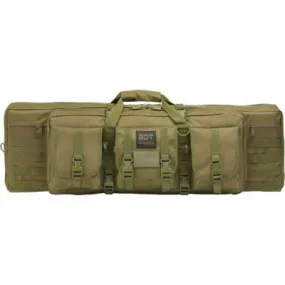 Bulldog Cases & Vaults Deluxe 36In Single Tactical Rifle Case W/ Backpack Straps Green Bdt35-36G