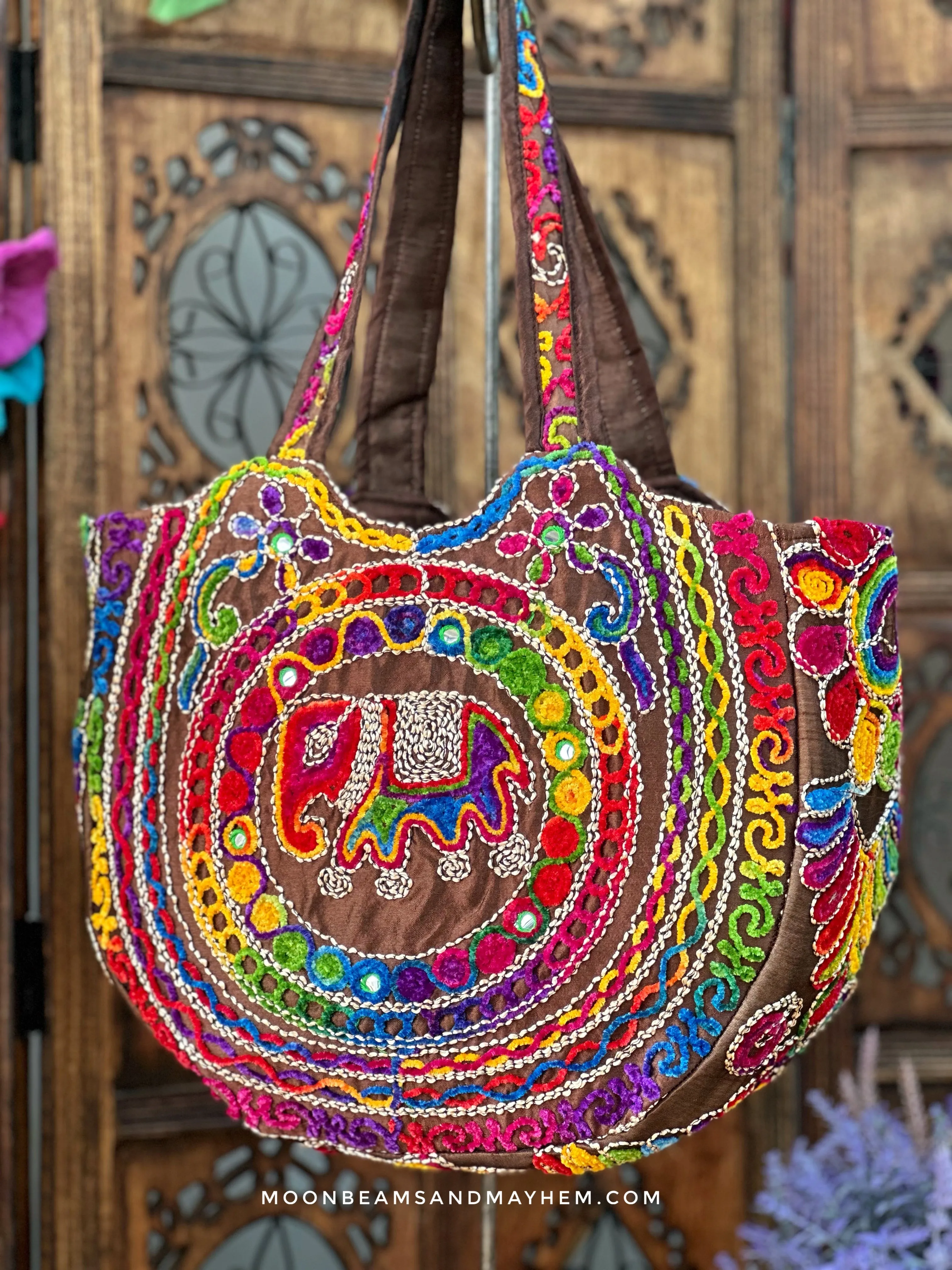 BURNT UMBER INDIAN SHAMBALA TOTE / BAG