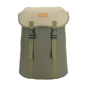 Cafe Backpack - Khaki & Beige