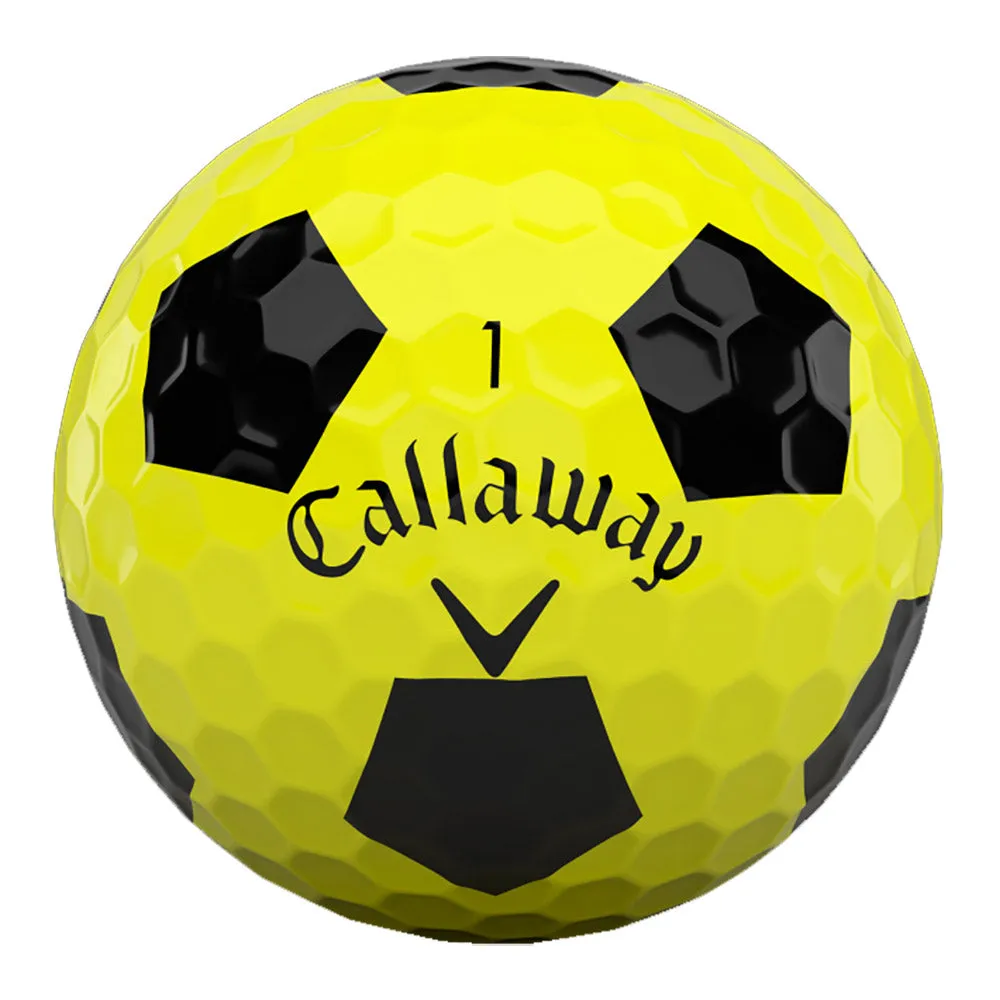 Callaway Chrome Soft Truvis Yellow Golf Balls - Dozen