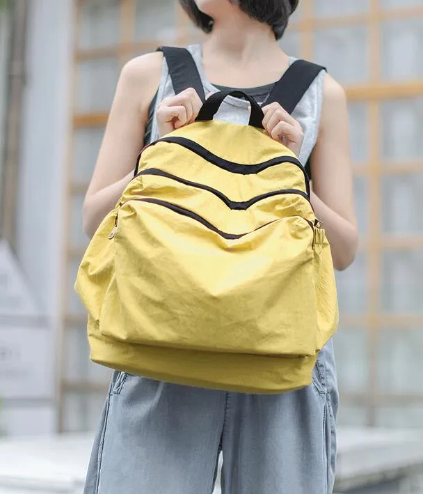 Casual Large Backpack Simple Women Travel Shoulder Bag 020