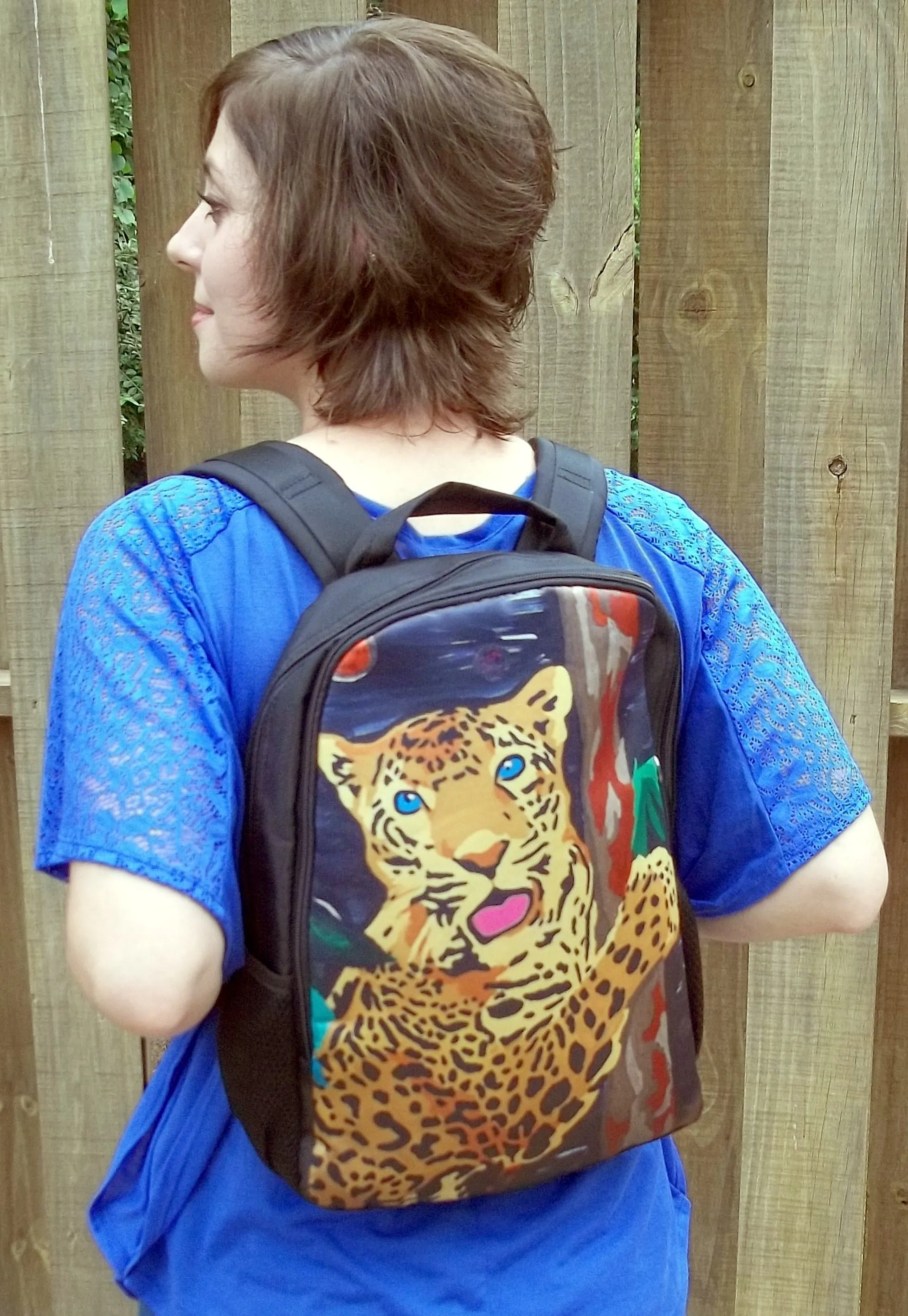 Cat Backpack- Paw in the Paint