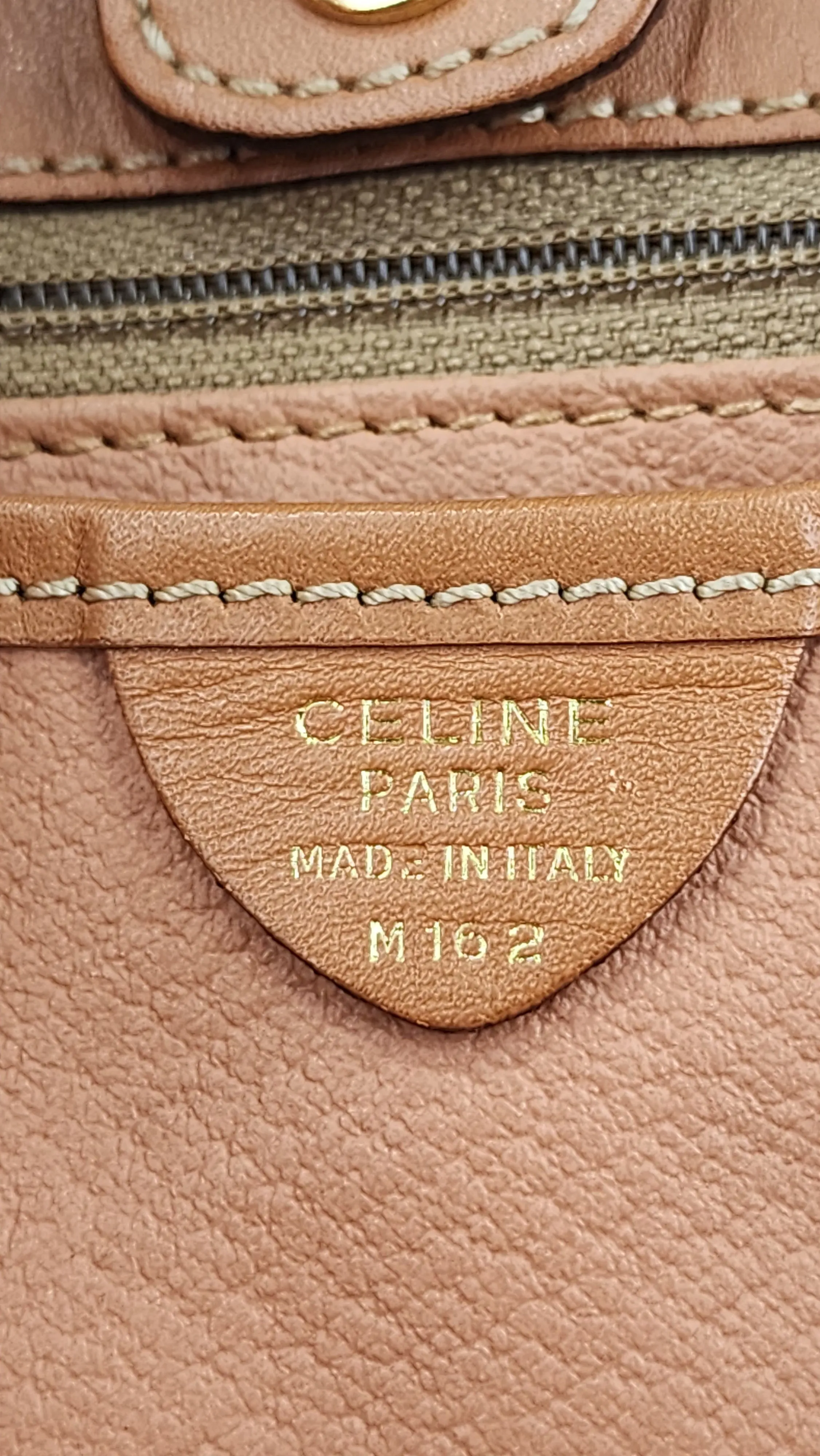 Celine Brown Macadam Large Canvas Tote Shoulder Bag - 1022