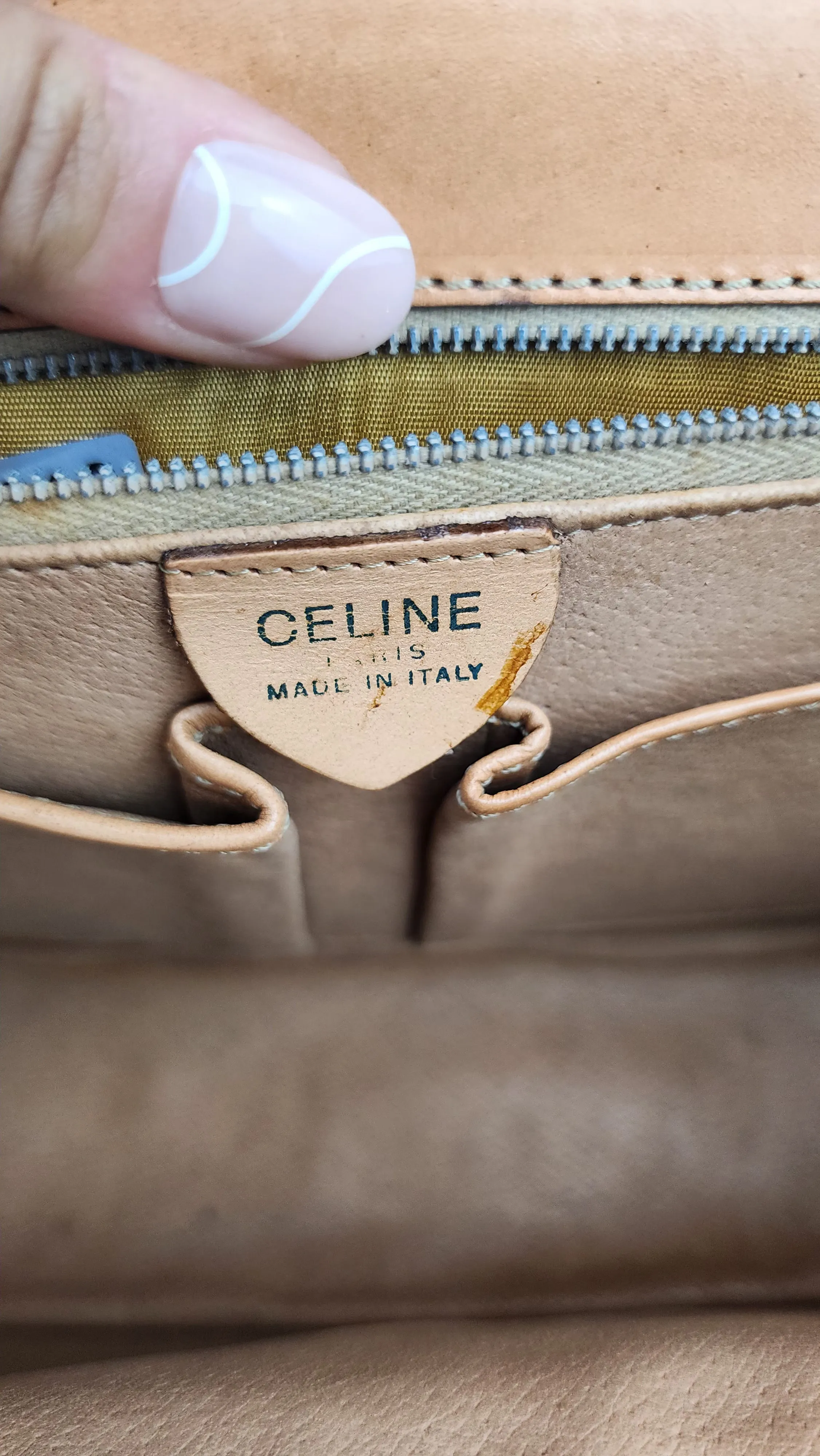 Celine Macadam Canvas Top Handle Hand Bag - 1210