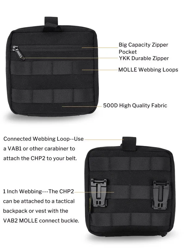 CHP2 Tactical Admin Pouch, Molle Tool Storage Bag