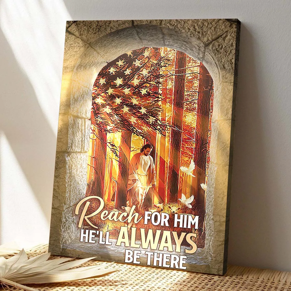 Christian Canvas Art - Hell Always Be There - Unique Jesus Canvas - Scripture Canvas - Ciaocustom