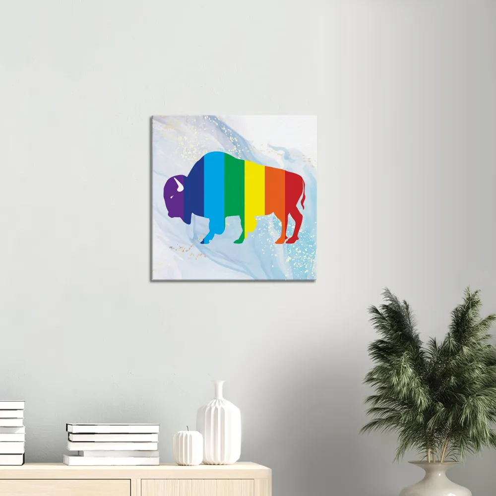 Classic Rainbow Buffalo Canvas - BLUE