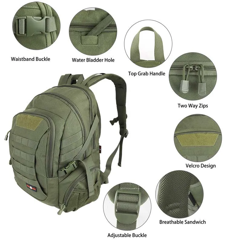 COBRA FANGS Military 45L Tactical Backpack